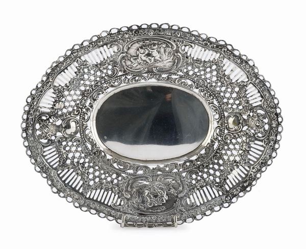 VASCHETTA IN ARGENTO, PUNZONE GERMANIA 1880/1890