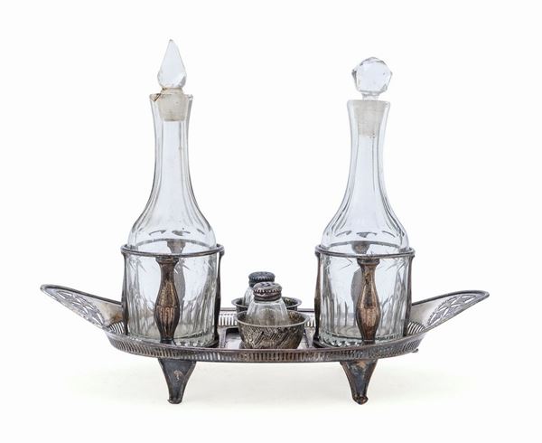 OLIERA IN SILVERPLATED, FRANCOFORTE 1870/1890