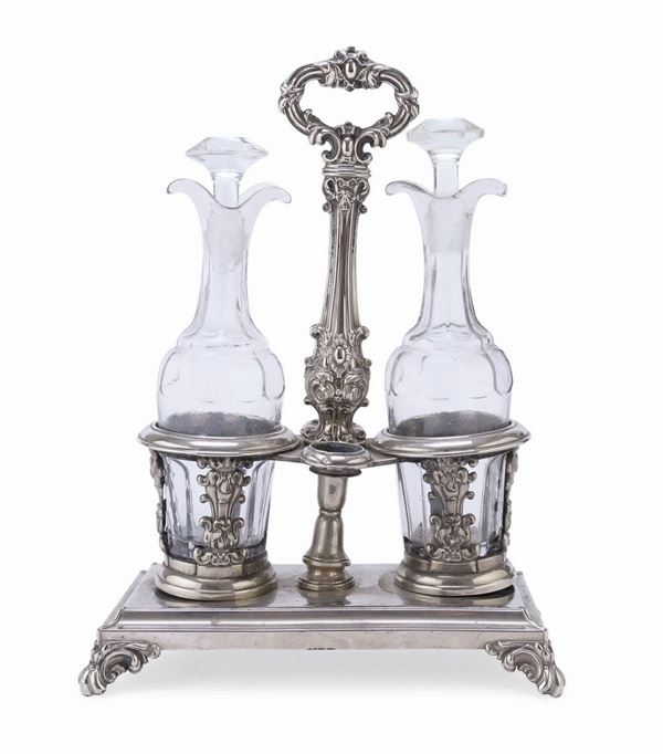 OLIERA IN SILVERPLATED, FRANCIA 1850 ca.