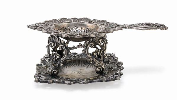 PASSINO CON SUPPORTO IN ARGENTO, GERMANIA 1850 ca.