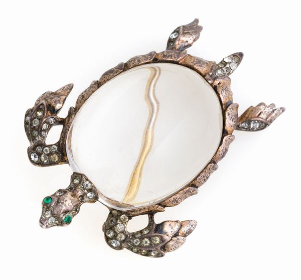 SPILLA TRIFARI CON LUCITE, ALFRED PHILIPPE
