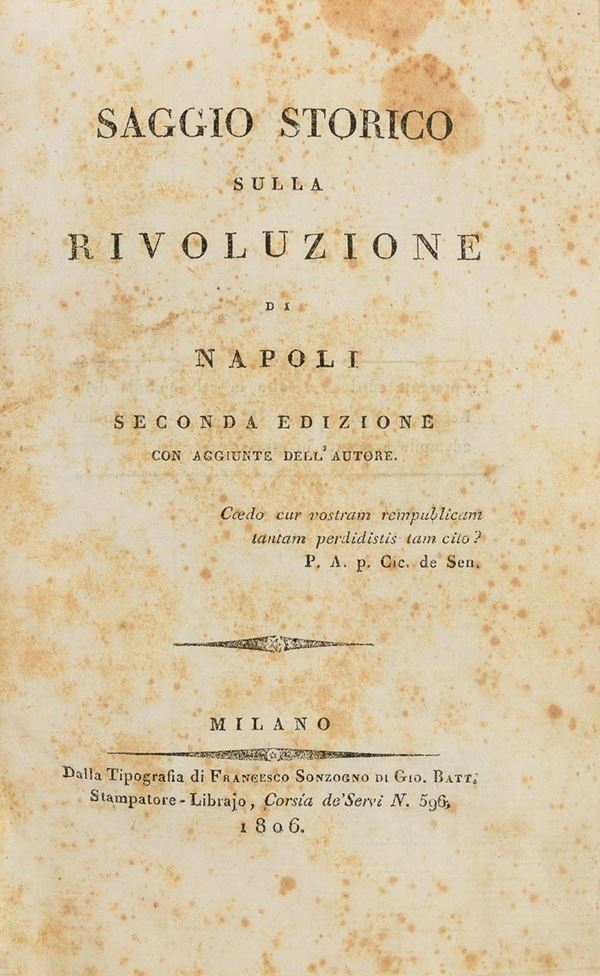 DUE VOLUMI STORIA