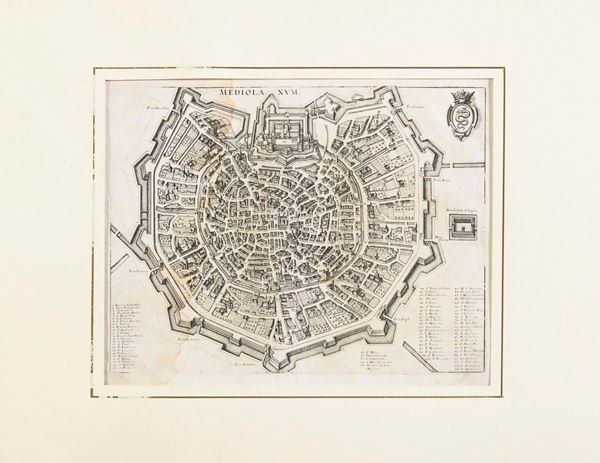 INCISIONE MEDIOLANUM DEL SETTECENTO