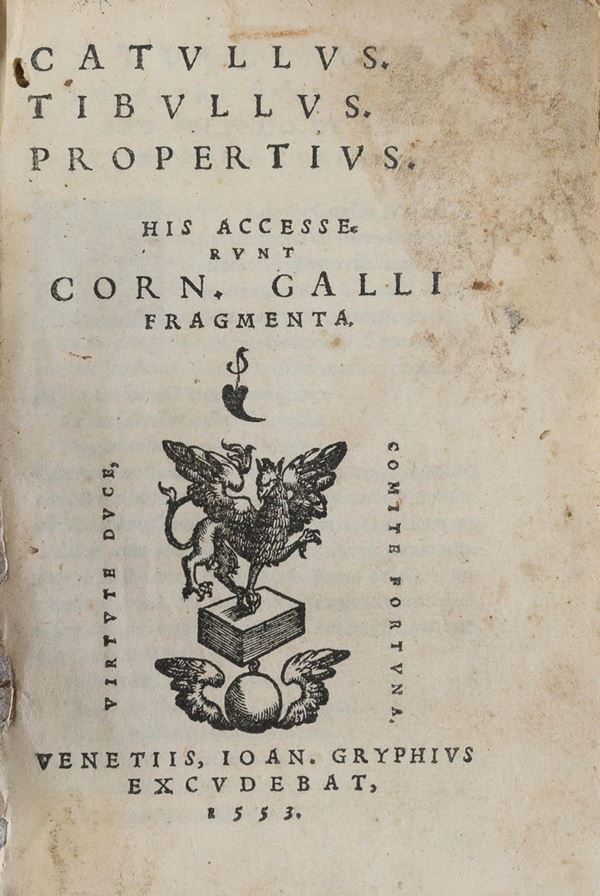 VOLUME CINQUECENTINA CLASSICI LATINI