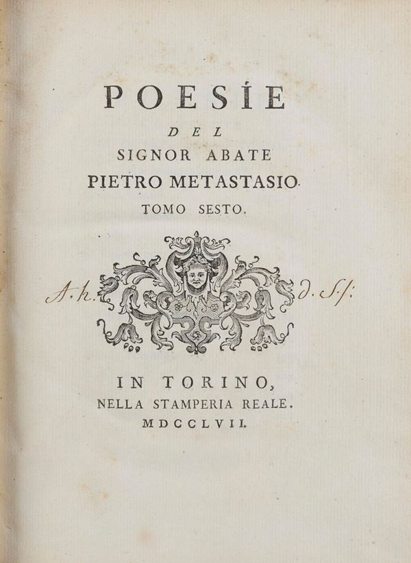 NOVE VOLUMI METASTASIO