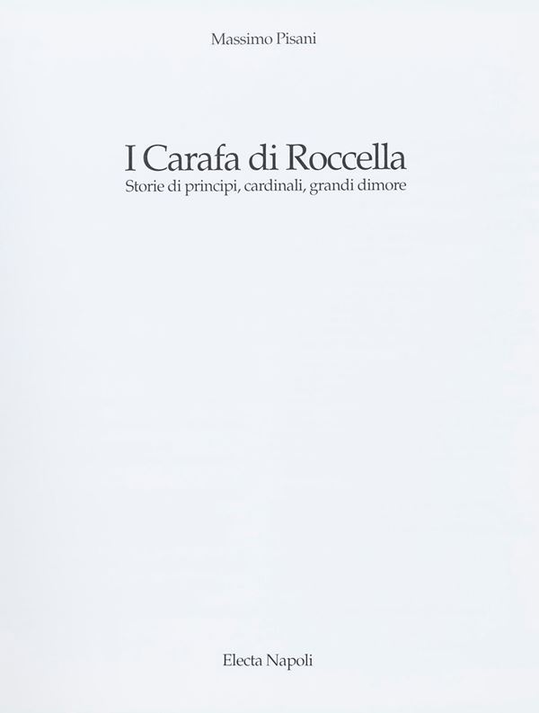 VOLUME D&#39;ARTE I CARAFA DI ROCCELLA