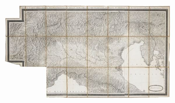 CARTA GEOGRAFRICA, RIZZI - ZANNONI 1799