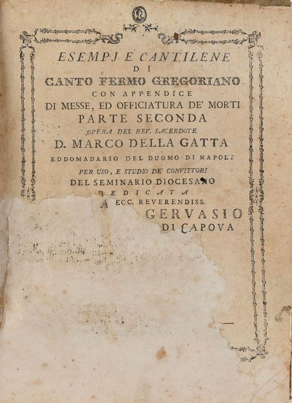 VOLUME CANTO FERMO GREGORIANO