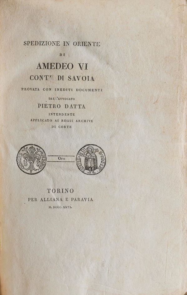 VOLUME SPEDIZIONE IN ORIENTE DI AMEDEO VI