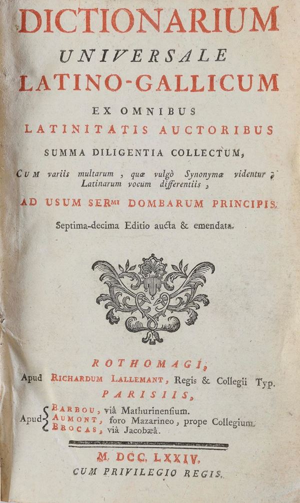 DIZIONARIO LATINO-GALLICO