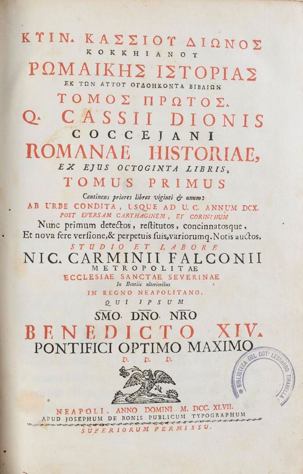 DUE VOLUMI STORIA ROMANA