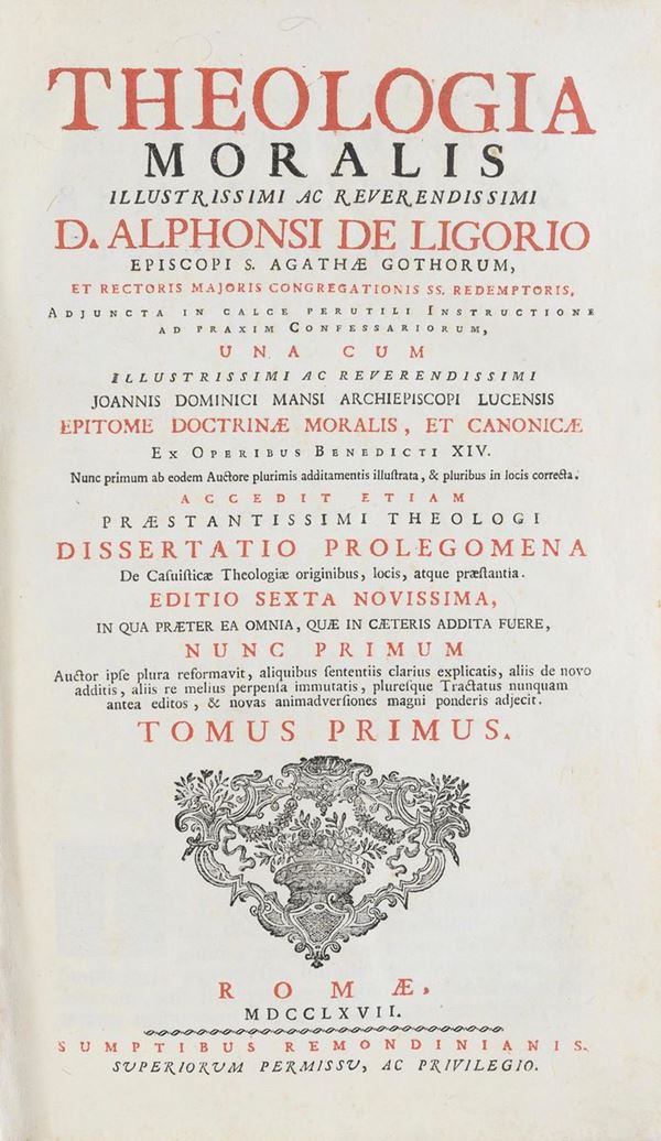 UN VOLUME IN FOLIO TEOLOGIA