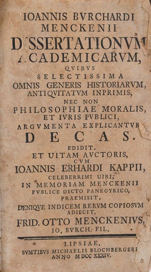 VOLUME MENCKENI FILOSOFIA