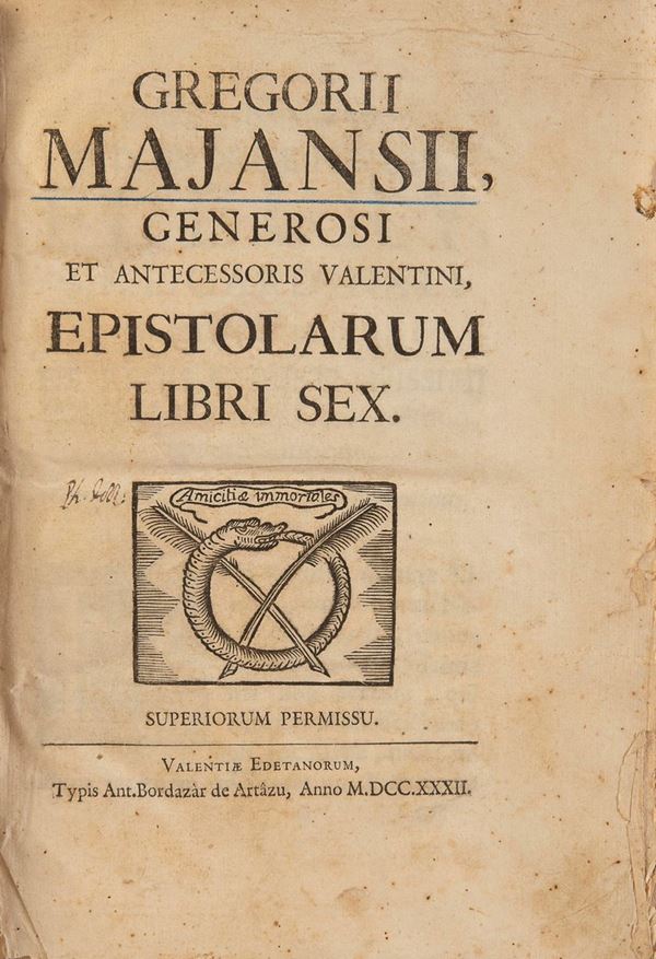 UN VOLUME GREGORI MAJANSI