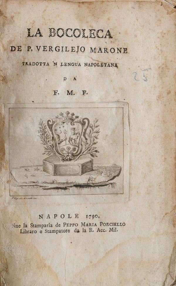 VOLUMETTO BUCOLICHE DI VIRGILIO