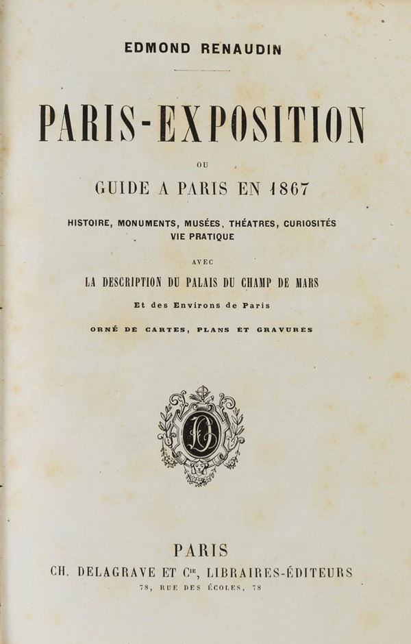 VOLUME ESPOSIZIONE UNIVERSALE PARIGI