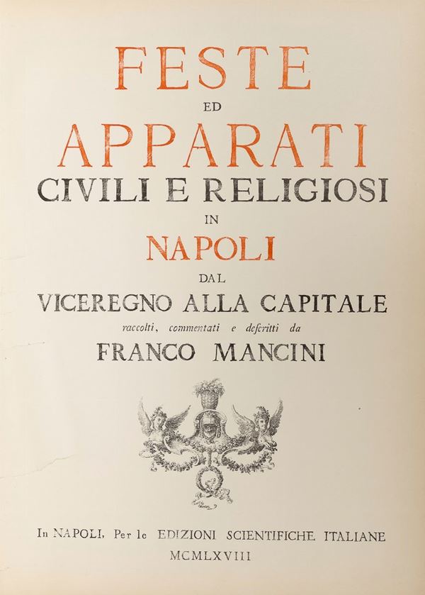 VOLUME ANASTATICO FESTE E APPARATI A NAPOLI