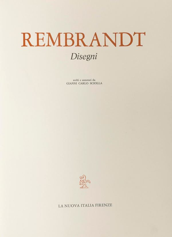 VOLUME D&#39;ARTE REMBRANDT