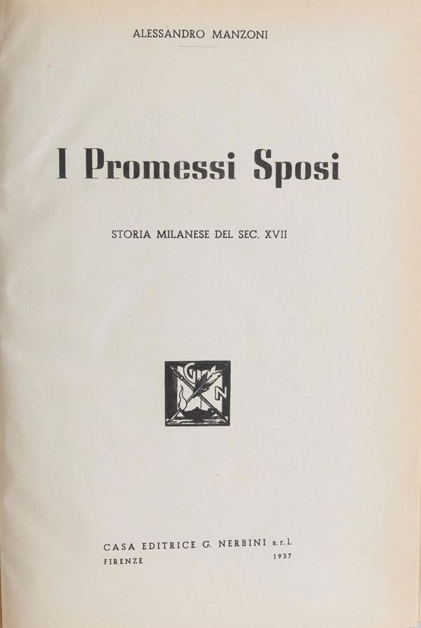 DUE VOLUMI BIBBIA E PROMESSI SPOSI