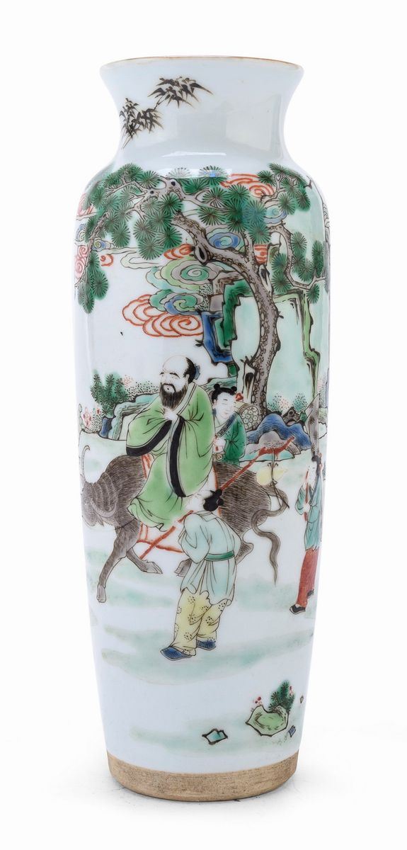 VASO IN PORCELLANA, CINA FINE XIX, INIZIO XX SECOLO