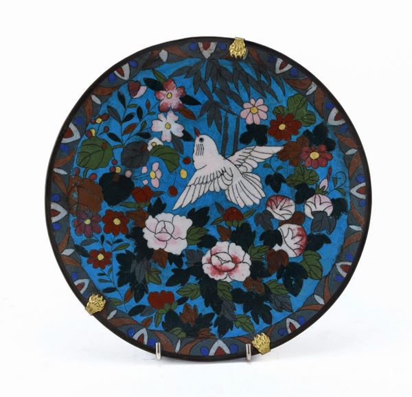 PIATTO IN METALLO CLOISONN&#200;, GIAPPONE FINE XIX, INIZIO XX SECOLO