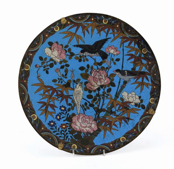 PIATTO IN METALLO CLOISONN&#200;, GIAPPONE FINE XIX, INIZIO XX SECOLO