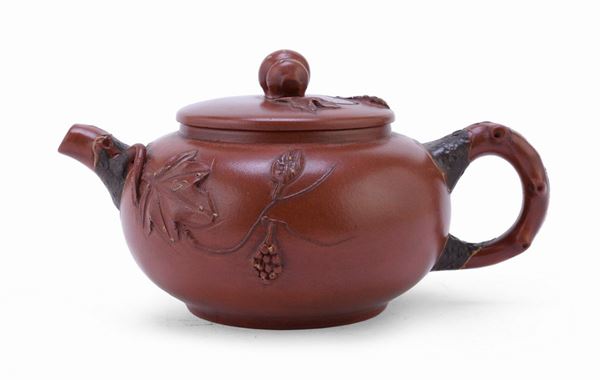 TEIERA IN CERAMICA, CINA XX SECOLO
