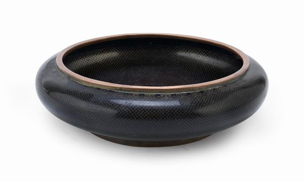 CIOTOLA A SMALTI CLOISONN&#200;, CINA PRIMA MET&#193; XX SECOLO
