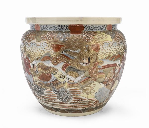 CACHEPOT IN CERAMICA, GIAPPONE PRIMA MET&#193; XX SECOLO