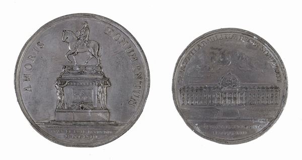 DUE MEDAGLIE, FRANCIA XVIII SECOLO