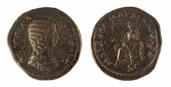 MONETA ROMANA SESTERZIO JULIA DOMNA