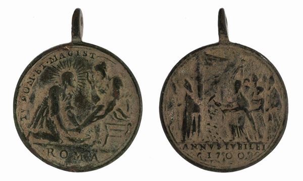 MEDAGLIA VOTIVA IN BRONZO, XVIII SECOLO