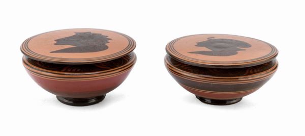 DUE PISSIDI IN TERRACOTTA, XX SECOLO
