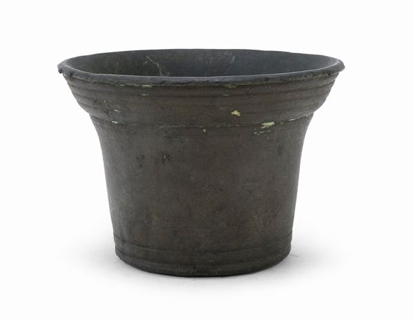 PICCOLO MORTAIO IN BRONZO, XVIII SECOLO