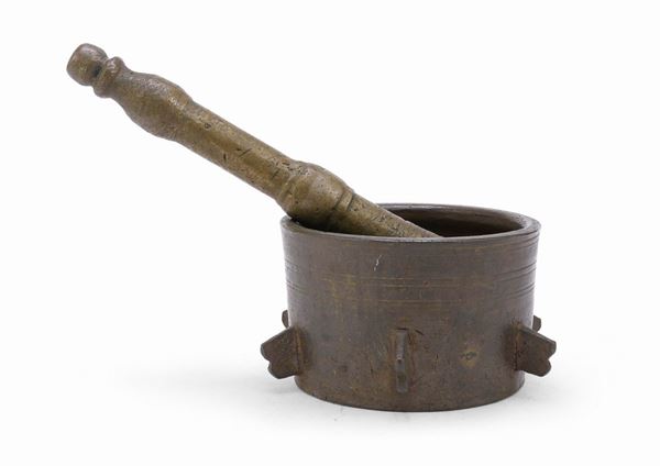 MORTAIO CON PESTELLO, XVII SECOLO