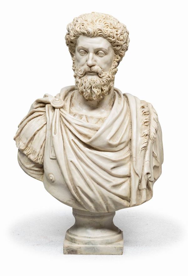 BUSTO DI IMPERATORE IN MATERIALE COMPOSITO