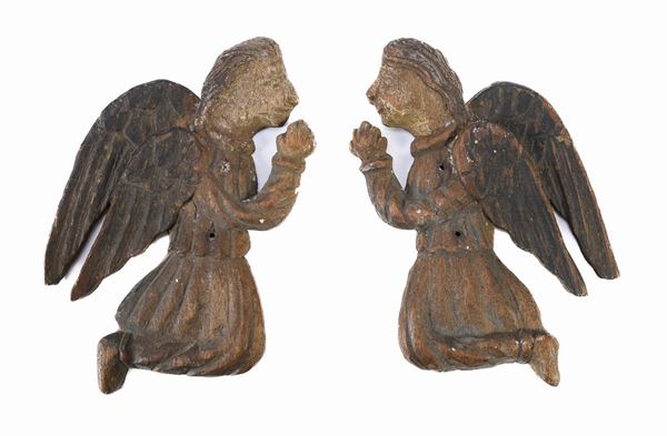 COPPIA DI SILOUHETTE DI ANGELI