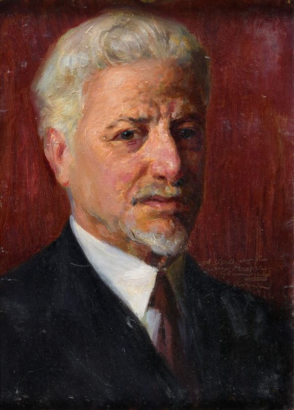 DIPINTO RITRATTO DI CESARE TROPEA DI GIUSEPPE PENNASILICO
