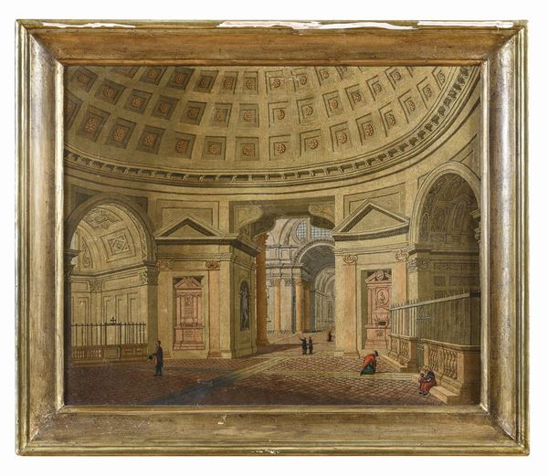 DIPINTO INTERNO DI SANTA MARIA DEGLI ANGELI A ROMA
