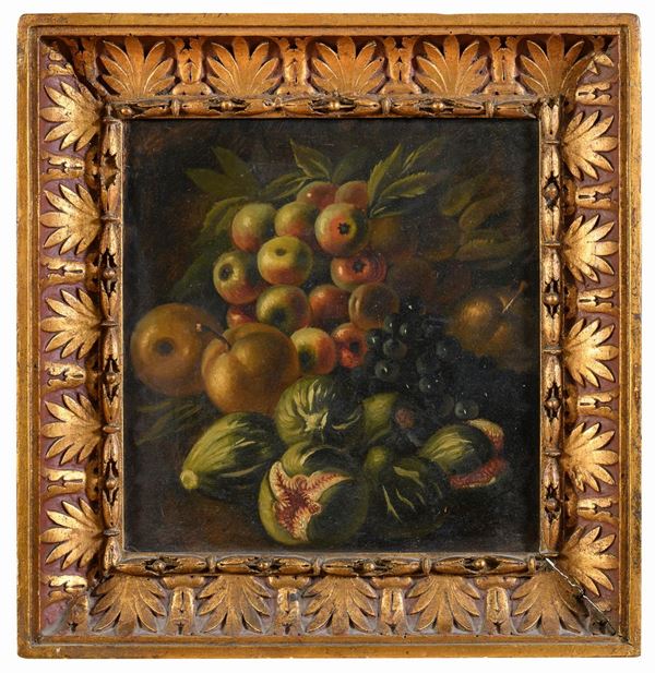 COPPIA DI DIPINTI NATURE MORTE DI FRUTTA