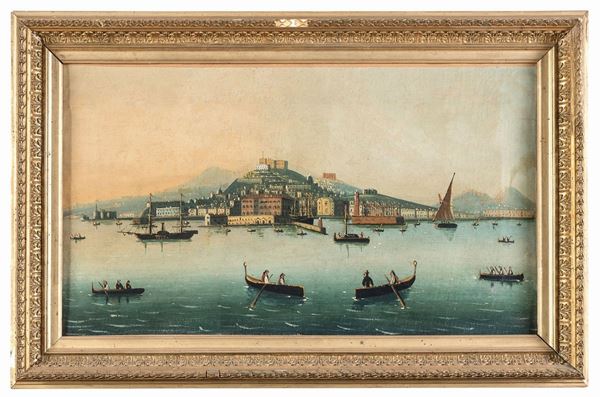 DIPINTO NAPOLI DAL MARE