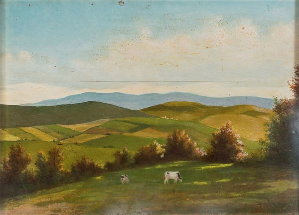 DIPINTO PAESAGGIO DI SALVATORE TOPI