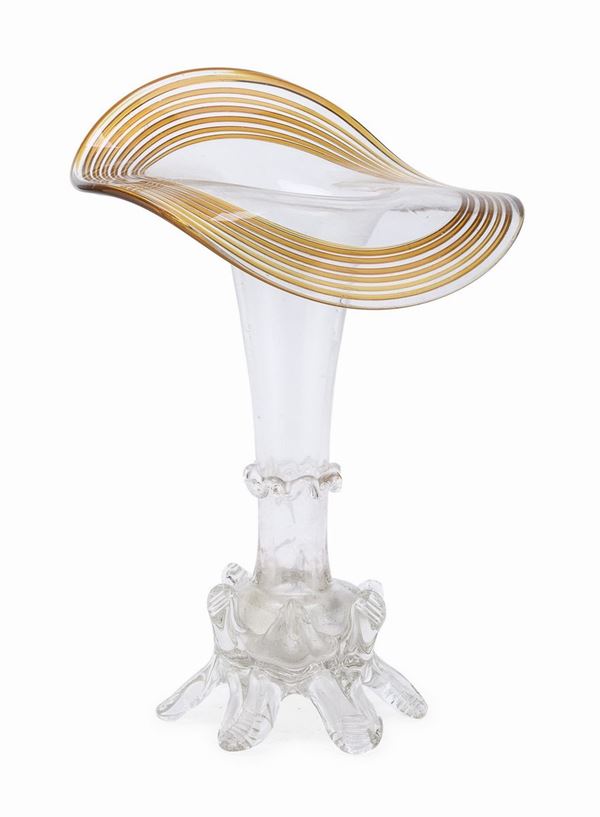 VASO IN VETRO, MURANO ANNI &#39;50