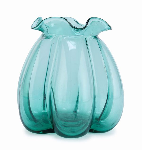 VASO IN VETRO MARCA IVV MURANO