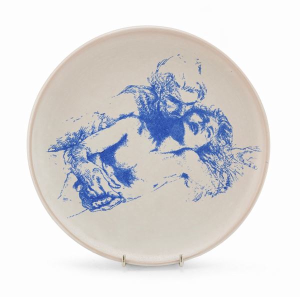 PIATTO IN CERAMICA, BOTTEGA DI SILVIO BENEDETTO