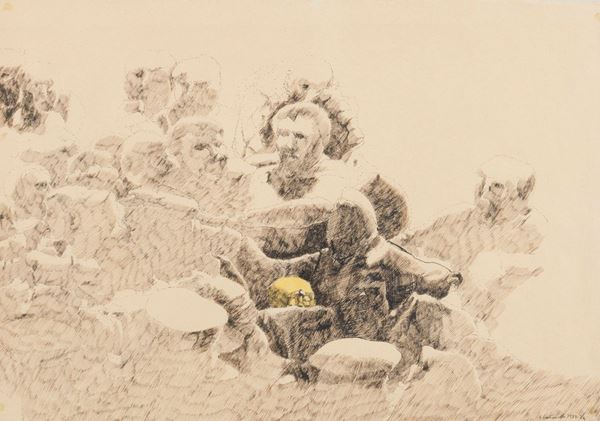 TECNICA MISTA PERSONAGGI ANNI &#39;70
