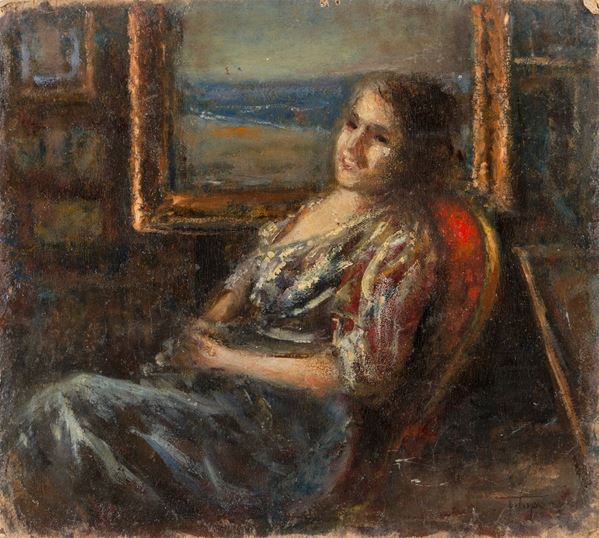 DIPINTO DONNA DI CESARE TROPEA