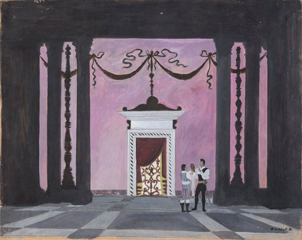 TEMPERA SCENOGRAFIA DI ALFREDO FURIGA