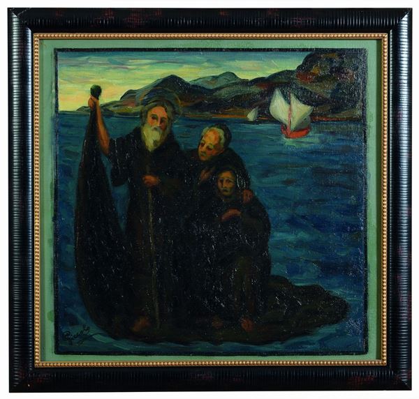 DIPINTO FRATI DI GIUSEPPE PICCOLO