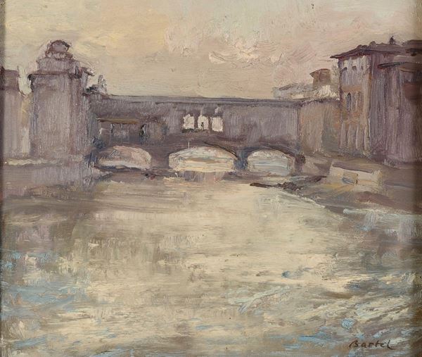 DIPINTO PONTE VECCHIO, F.TO F. BARTEL